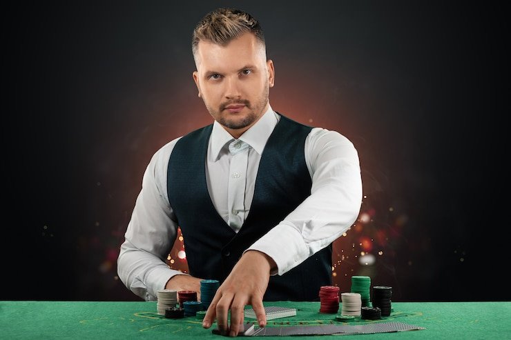 Tampilan Speed Baccarat di aplikasi mobile sky99 apk menunjukkan meja dealer dan antarmuka taruhan